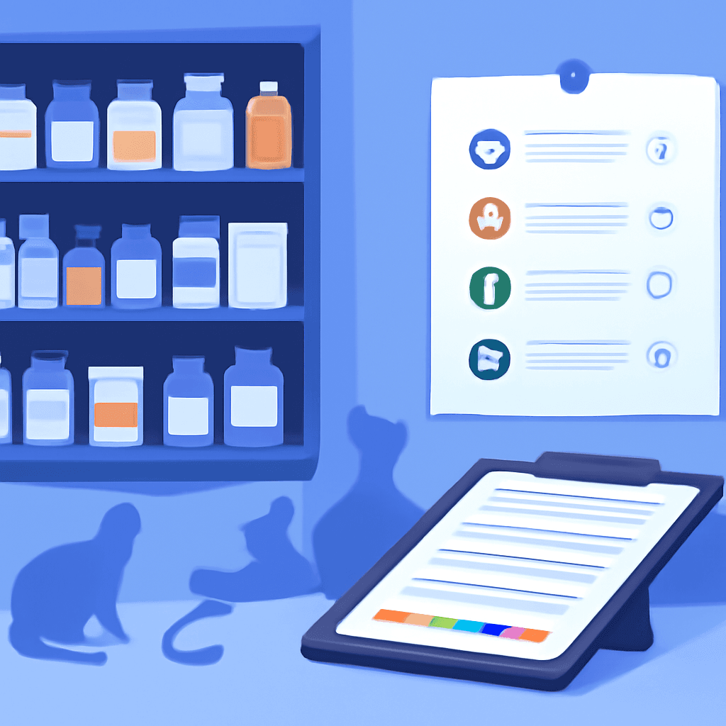 Controle de Estoque e Segurança de Medicamentos para Clínicas Veterinárias: checklist, SOPs e planilha prática